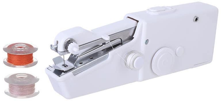 Get Handheld Mini Sewing Machine, 20 cm - White with best offers | Raneen.com