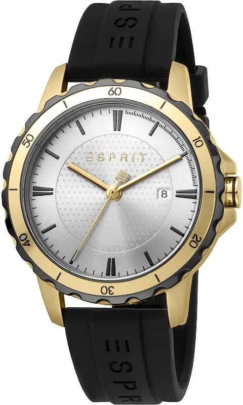 Get Esprit ES1G207P0045 Analog Casual Watch For Men, Rubber Band - Black with best offers | Raneen.com
