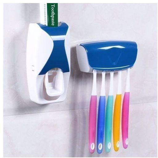 Toothpaste Dispenser And Brush Holder