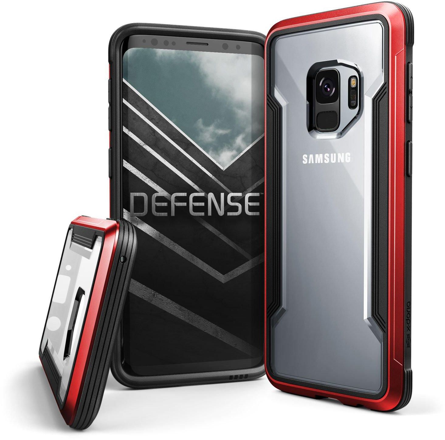 Original X-Doria Defense Shield Protective Case for Samsung S9 (Red)