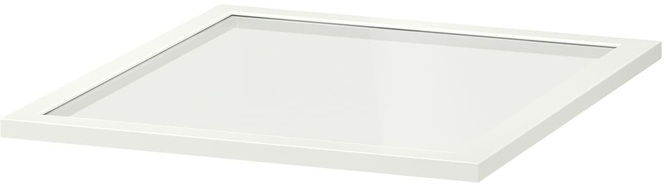 KOMPLEMENT Glass shelf - white 50x58 cm
