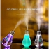 Light Bulb Colorful LED Atmosphere USB Ultrasonic Humidifier (Gold)