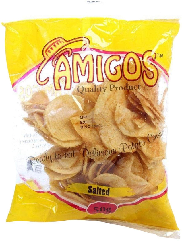 Amigos Ready Salted Potato Chips 50G