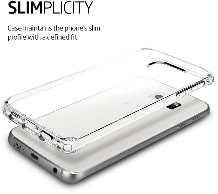 كفر حماية سيلكون شفاف وطري لجوال  جالاكسي اس 6 ايدج بلس - Samsung Galaxy S6 Edge Plus