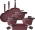 Get Pyrex Granite Cookware Set, 14 Pieces - Purple with best offers | Raneen.com