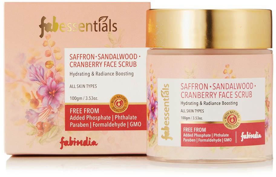 Fabindia - Fabessentials Face Scrub Saffron Sandalwood - 100g- Babystore.ae