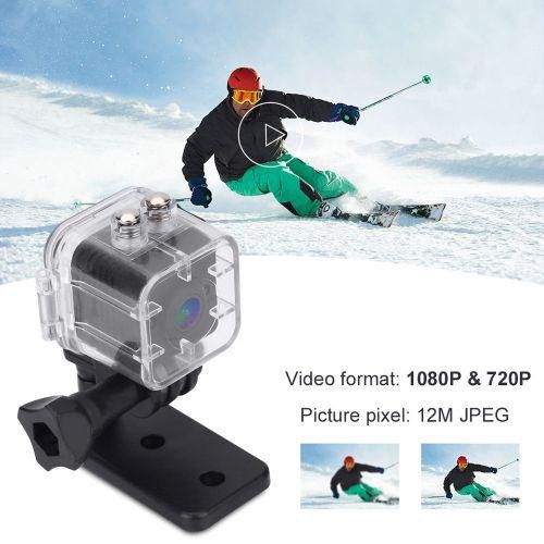 SQ11 SQ12 Mini Camera Camcorder Full HD 1080P Night Vision Wide Angle Waterproof DVR Mini Video Sport Camera PK SQ9 SQ 11 SQ 12 JUN(SQ12-withnot Waterpr)( Add 16GB Memory Card)