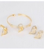 Gold Plated Rhinestone Studded Jewellery Set