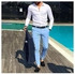Fashion 8 Pack Men's Soft Khaki Pants-slim Fit