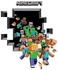 3D Minecraft Creeper Waterproof Wall Sticker Multicolour 112x84centimeter