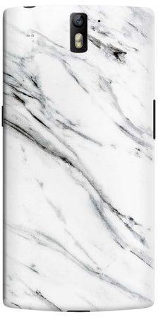 Snap Classic Series Marble Patterned Case Cover For OnePlus One Grey/White