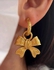 The Golden Big Bows Dangeled Earrings