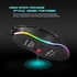 Gaming Mouse,4800 DPI Professional USB Wired Quick Moving LED Light Gaming Mouse Gaming Peripherals With 6 Buttons For PC And Laptop HT