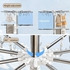 Foldable Clothes Drying Stand Multilayer Clothes Drying Rack Indoor Outdoor Laundry Drying Hanger Strong Wind Resistance for Socks Underwear Pants Towel Bras and Baby Clothes (Silver)
