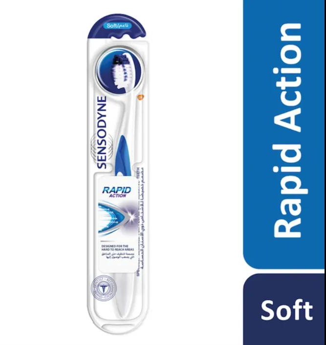 Sensodyne | Rapid Action Toothbrush for Sensitive Teeth Soft