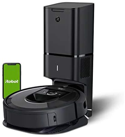 iRobot Roomba i7+ (i7558) WiFi connected Robot Vacuum with Automatic Dirt Disposal and Power-Lifting Suction - Ideal for Pets - Learns and Maps your Home - Voice Assistant Compatibility