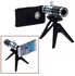 12X Optical Zoom Telephoto Camera Lens Focus With Tripod Case For Apple iPhone 6 Silver
