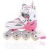 Gosome Adjustable Roller Skate Shoes - White/Pink