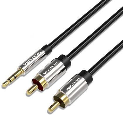Generic VENTION 3.5mm to 2-Male RCA Adapter Cable Male to Male