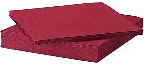 IKEA FANTASTISK - Paper napkin, red / 50 pack - 40x40 cm