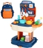 Little Story - 2in1 Kitchen Set School Bag (34 Pcs) - Blue- Babystore.ae