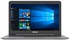 Asus Zenbook UX310UQ-FC531T Laptop - Intel Core I5-7200U, 13.3-Inch FHD, 1TB + 128GB, 8GB RAM, 2GB VGA-940MX, Windows 10, En-Ar Keyboard, Quartz Gray