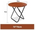 طاولة خشبية دائرية قابلة للطي بني 70سم
