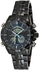 Naviforce Men's Black Dial Leather Band Watch - NF9031-BL