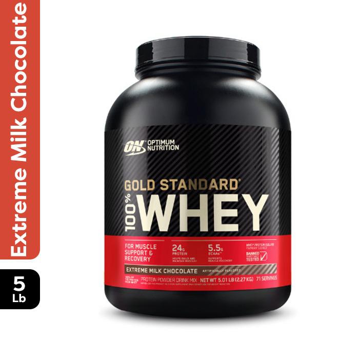Optimum Nutrition 100% Gold Standard Whey  Extreme Milk Chocolate 5lb