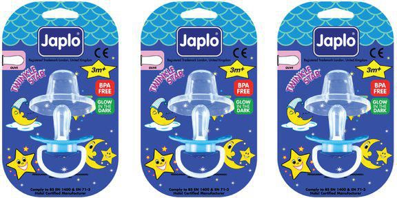 Japlo Twinkle Star Soother - Olive (3 Blister Cards in 1)