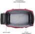 Lavie Sport Strato Medium 55 cms Duffle Bag for Travel | Travel Duffle Bag, Red, M, Strato Duffle bag