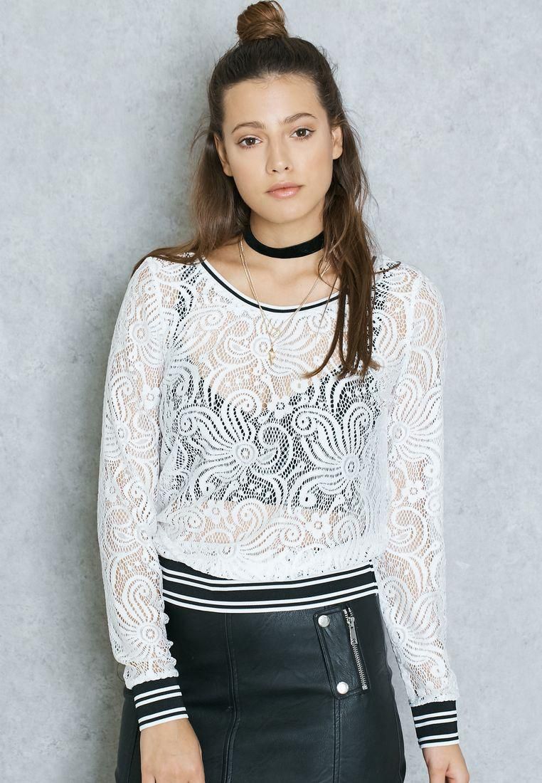 Lace Sporty Top