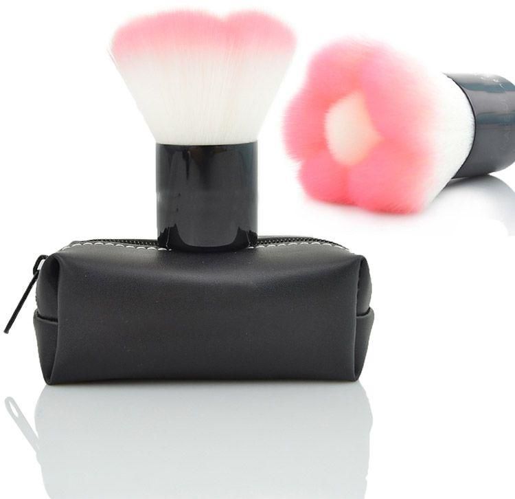 Blush Powder Brush Pro Makeup tool Kit Cosmetic Brush for Face Make Up with PU Leather Bag - PINK