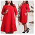 Ninoz Flare Shift Dress With Pocket - Red.