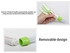 Portable Ended Car Air Conditioner Vent Slit Cleaner Dusting Blinds Keyboard Cleaning Brush Car Wash (Color : Green)
