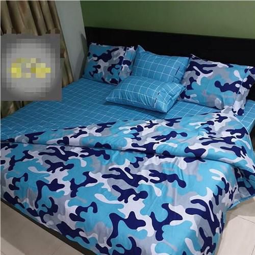 Camouflage Designers Comfortable Duvet + Bedsheet With 4 Pillow Case
