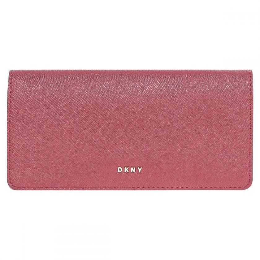 DKNY R362350207-628 Slgs  Bryant Park Long Bifold Wallet for Women -  Leather, Red