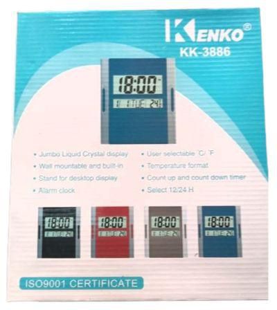 Kenko KK-3886N Digital Wall and Table with Clock, Calendar, Thermometer