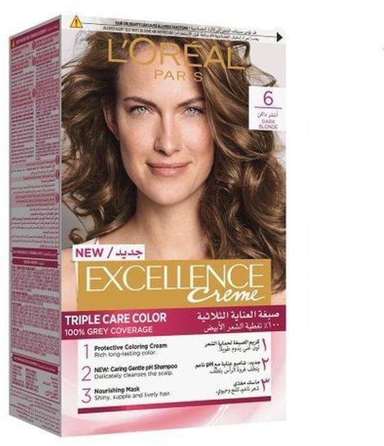 L'Oreal Paris Excellence Crème Hair Color - 6 Dark Blonde