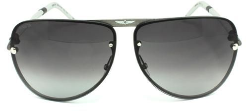 Invicta Black frame with White Temple Oversized Aviator Unisex Sunglasses