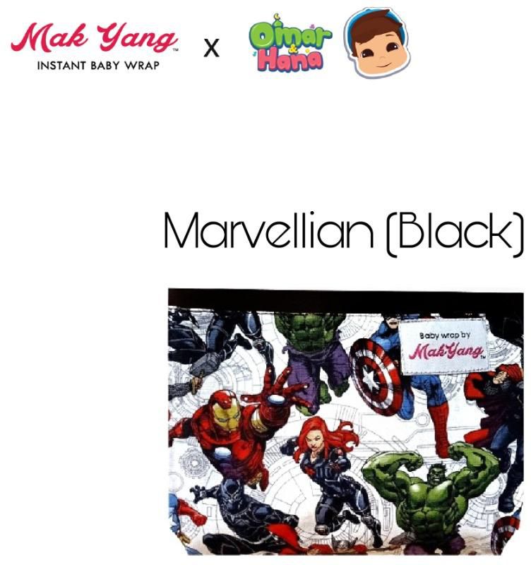 Makyang BWMY Marvellian Baby Sling - 6 Sizes (Black)