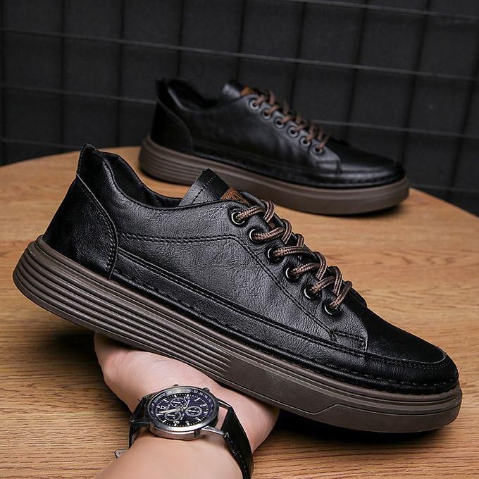 Fashion 【 Black 】 Men's Shoes Mens Official Leather Formal Wedding Footware