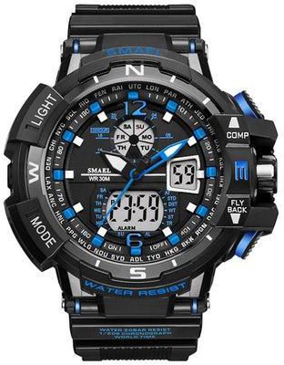 Men's PU Leather Analog And Digital Wrist Watch ACB274
