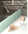 Flexible Shape Baby Bed Rail Guard for Newborn/Kids Fits Any Size Bed (100 x 20, Gray)
