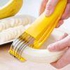 Kitchen Banana Slicer Plastic Yellow