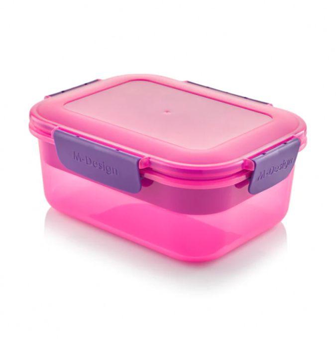 M Design Lunch Box - Pink - 1600 Ml.