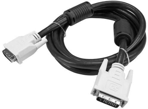 DVI Male to Male Dual Link Cable - 2m - Black and White