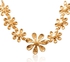 Mysmar 18k Yellow Gold Plated Flower Pearl Jewelry Set [MM203]