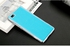 MOFI - Metal Bumper Retro Leather Case for Huawei Ascend P8 - blue