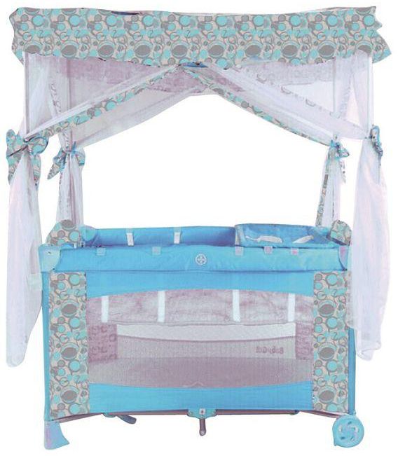 Cradle for Children with Mosquito Net by Babylove, Blue, 27-910A